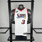 Camisa NBA Philadelphia 76ers Retrô Branca - Iverson Nº3 - Thumbnail 2