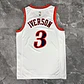 Camisa NBA Philadelphia 76ers Retrô Branca - Iverson Nº3 - Thumbnail 5