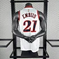 Camisa NBA Philadelphia 76ers Retrô Branca - Embiid Nº21 - Thumbnail 2