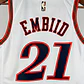 Camisa NBA Philadelphia 76ers Retrô Branca - Embiid Nº21 - Thumbnail 4