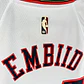 Camisa NBA Philadelphia 76ers Retrô Branca - Embiid Nº21 - Thumbnail 5