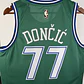 Camisa NBA Dallas Mavericks Retrô Verde - Doncic Nº77 - Thumbnail 4