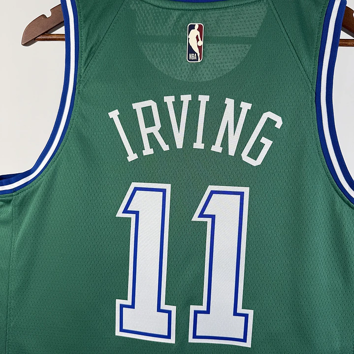 Camisa NBA Dallas Mavericks Retrô Verde - Irving Nº11 3