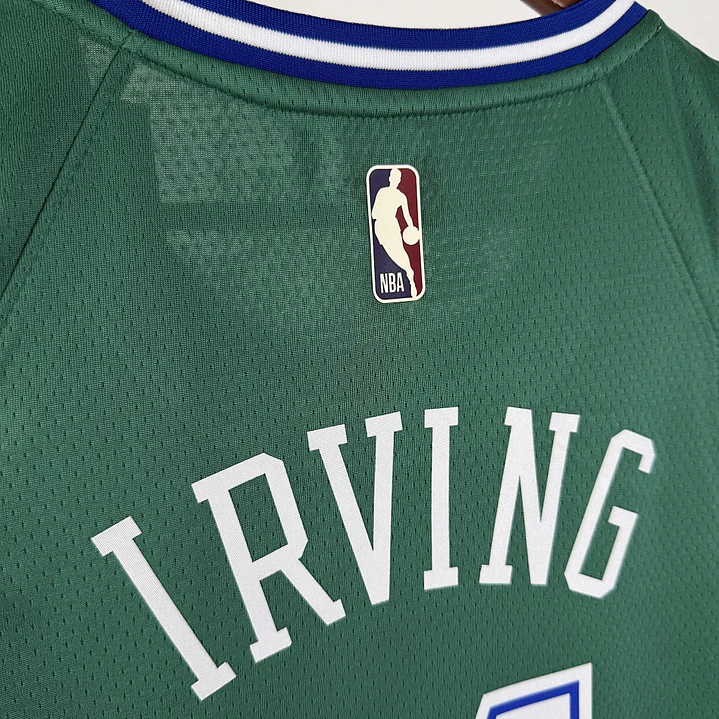 Camisa NBA Dallas Mavericks Retrô Verde - Irving Nº11 4