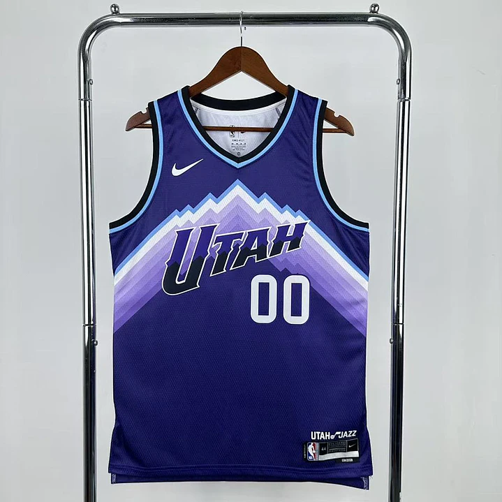 Camisa NBA Utah Jazz Roxa - Nº00 1