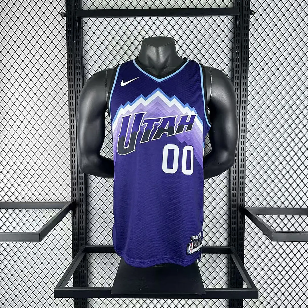Camisa NBA Utah Jazz Roxa - Nº00 2