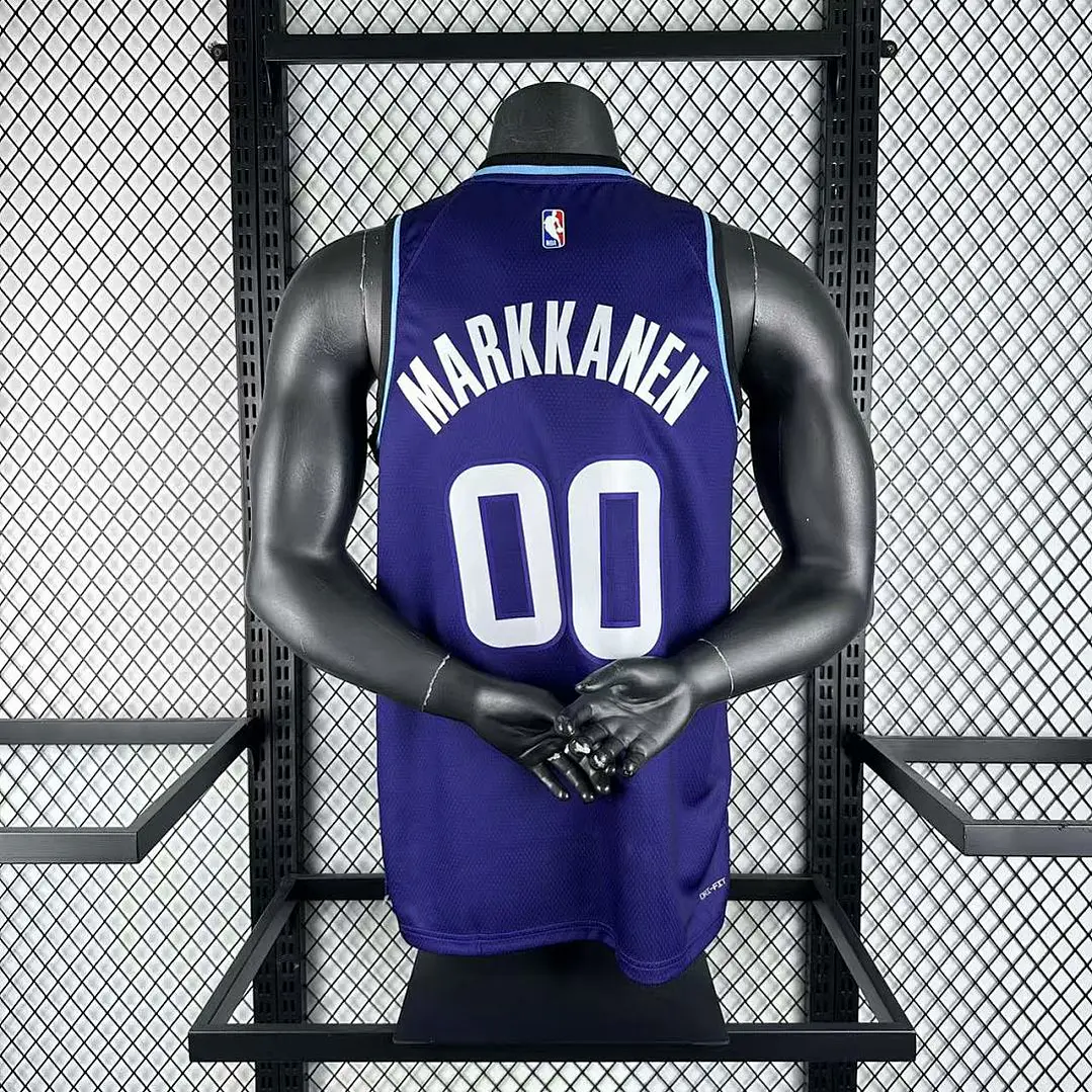 Camisa NBA Utah Jazz Roxa - Nº00 3