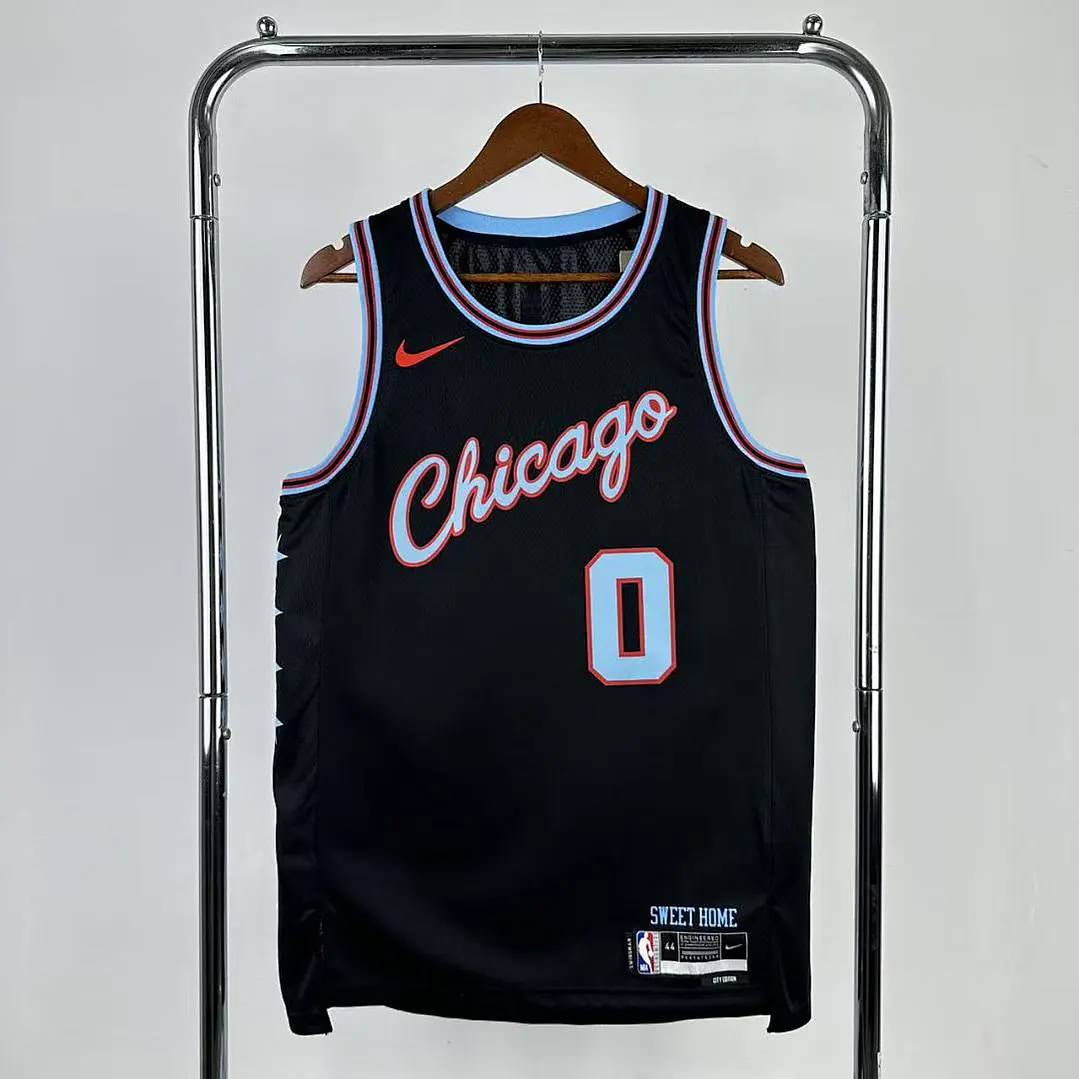 Camisa NBA Chicago Bulls Edição Cidade - Nº0 1