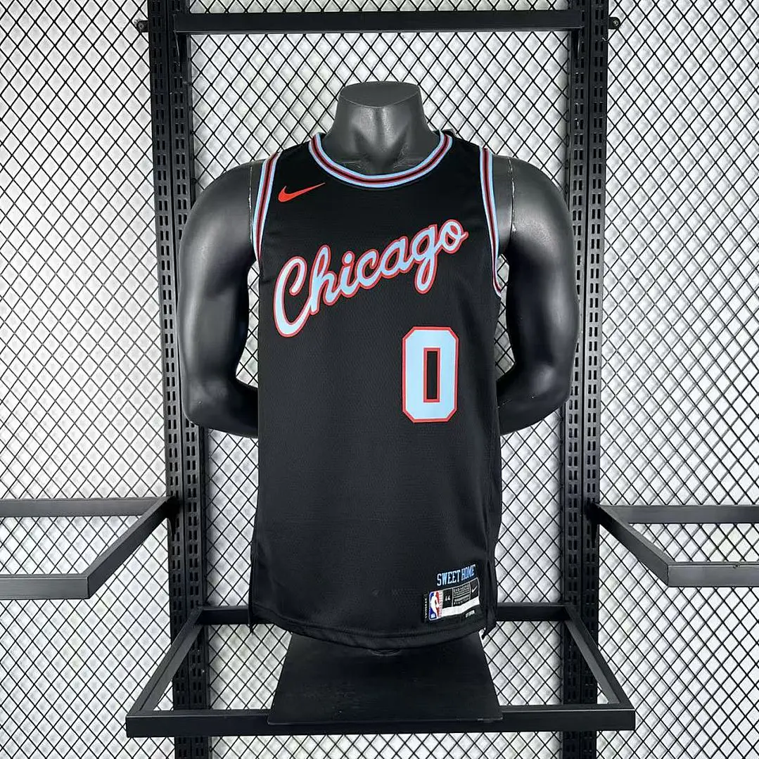 Camisa NBA Chicago Bulls Edição Cidade - Nº0 2