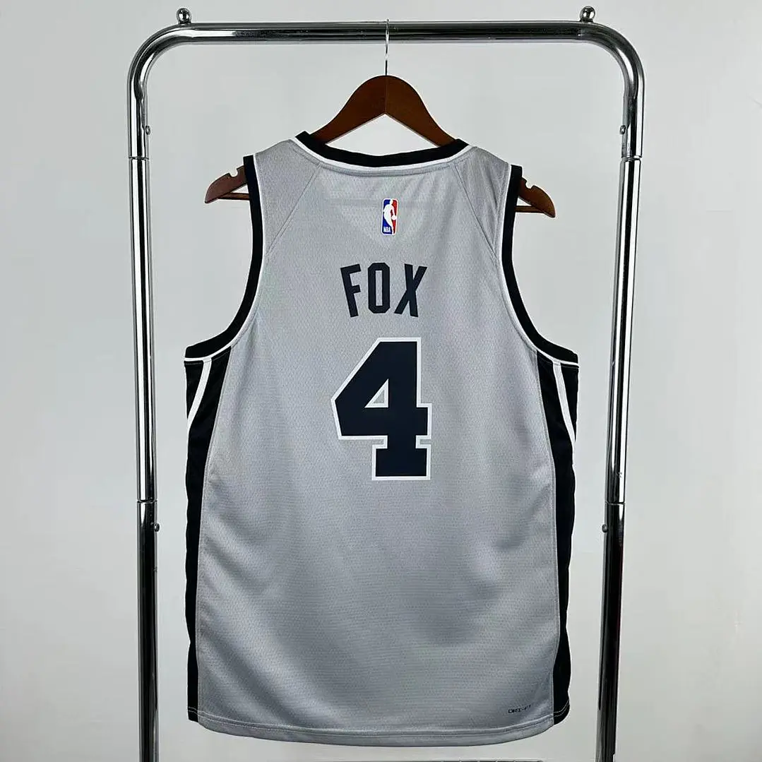 Camisa NBA San Antonio Spurs Edição Limitada Cinza - Fox Nº4 2