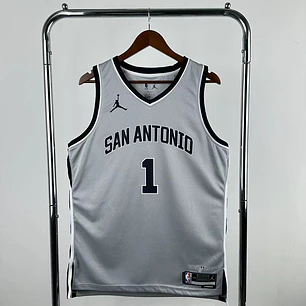 Camisa NBA San Antonio Spurs Edição Limitada Cinza - Wembanyama Nº1