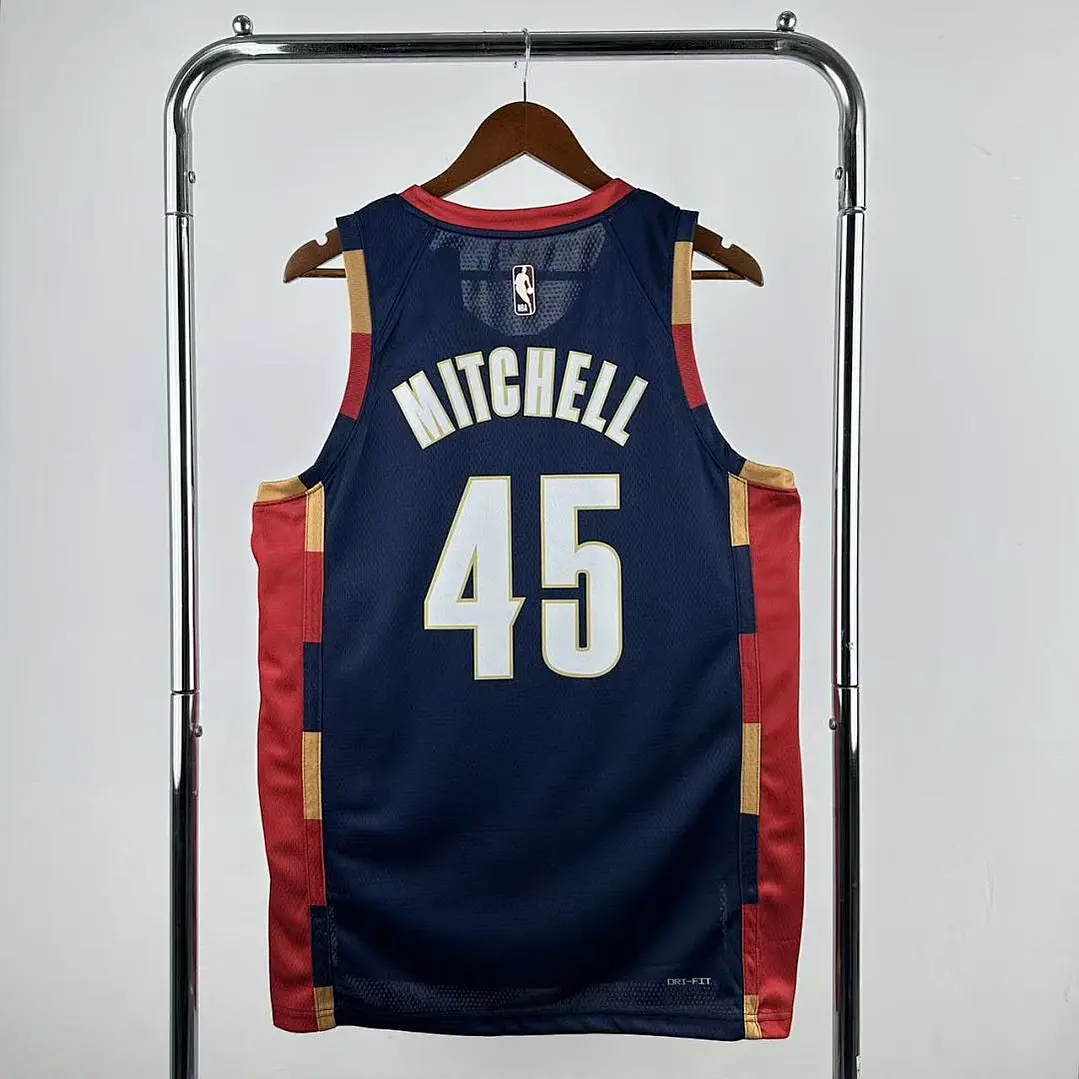 Camisa NBA Cleveland Cavaliers Retrô - Mitchell Nº45 2