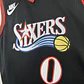 Camisa NBA Philadelphia 76ers Retrô Preta - Maxey Nº0 - Thumbnail 3