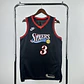 Camisa NBA Philadelphia 76ers Retrô Preta - Iverson Nº3 - thumbnail 1