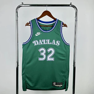 Camisa NBA Dallas Mavericks Retrô Verde - Flagg Nº32