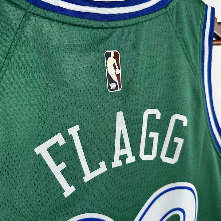 Camisa NBA Dallas Mavericks Retrô Verde - Flagg Nº32 5