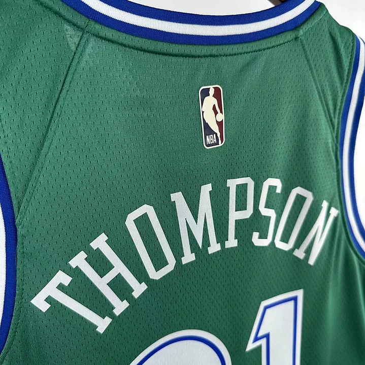Camisa NBA Dallas Mavericks Retrô Verde - Thompson Nº31 6