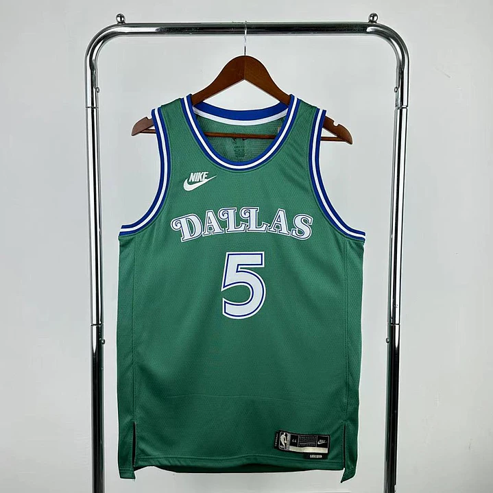 Camisa NBA Dallas Mavericks Retrô Verde - Russell Nº5 1