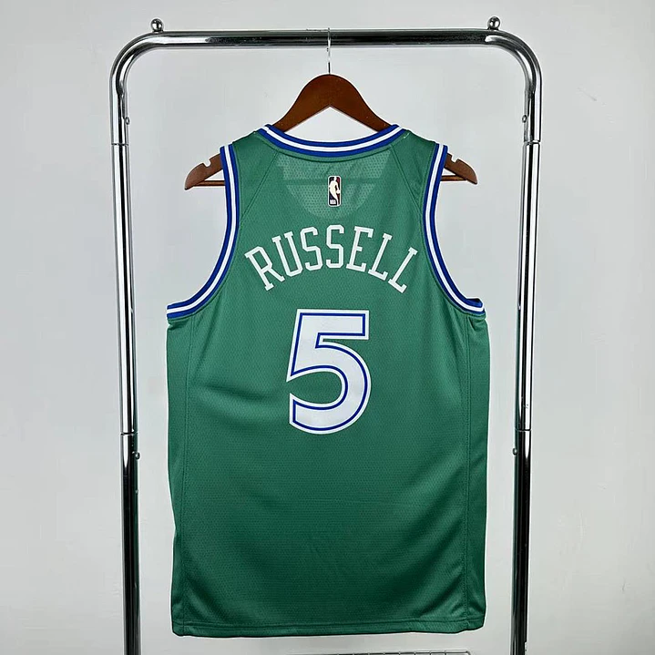 Camisa NBA Dallas Mavericks Retrô Verde - Russell Nº5 2