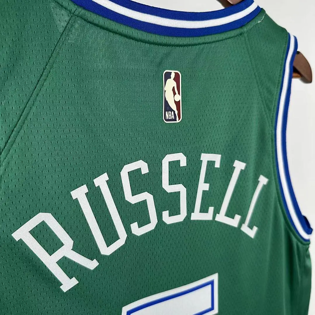 Camisa NBA Dallas Mavericks Retrô Verde - Russell Nº5 5