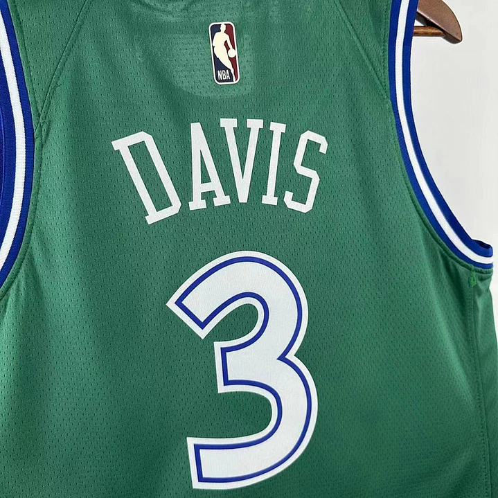 Camisa NBA Dallas Mavericks Retrô Verde - Davis Nº3 6