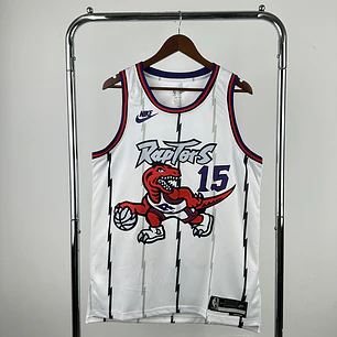 Camisa NBA Toronto Raptors Retrô Branca - Carter Nº15