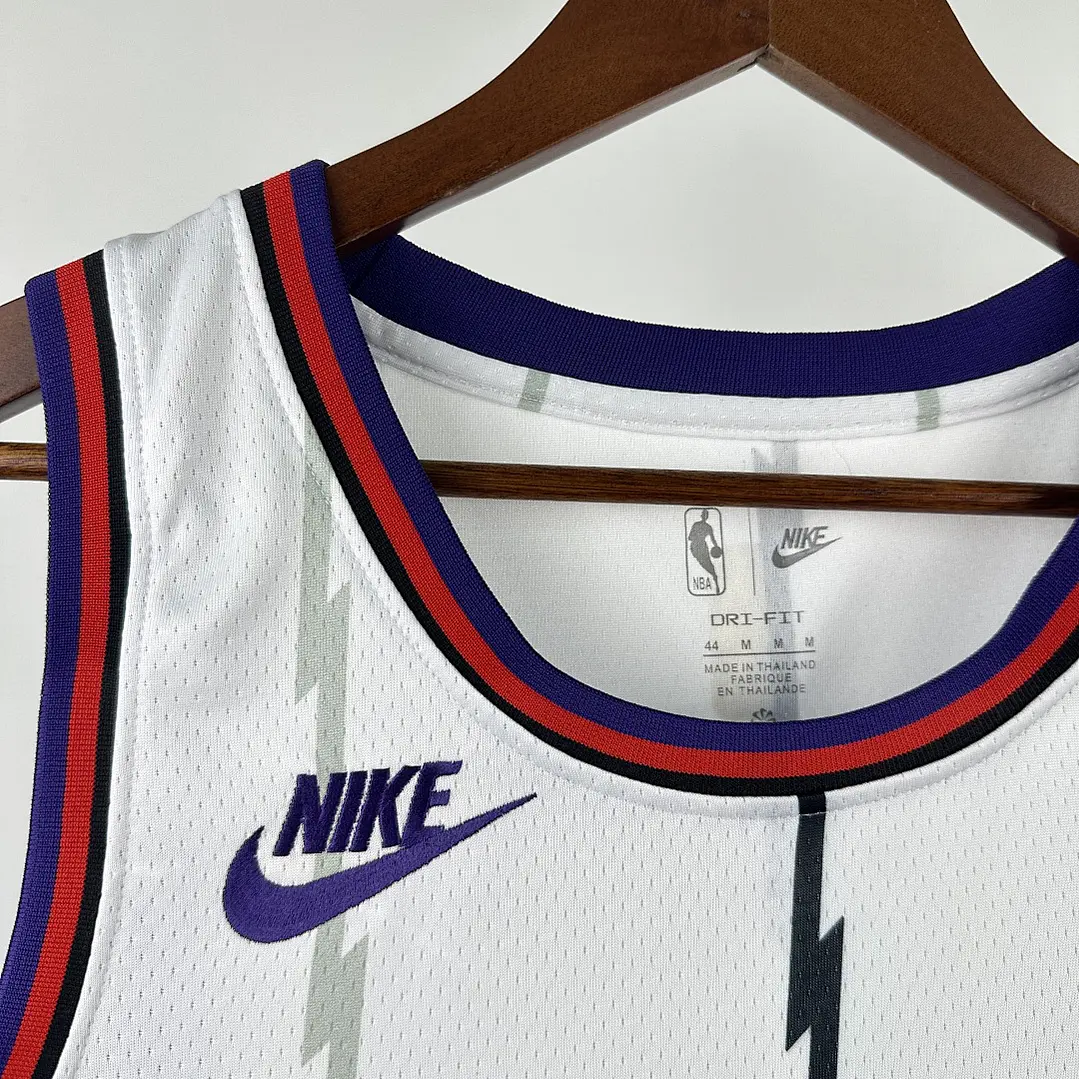 Camisa NBA Toronto Raptors Retrô Branca - Carter Nº15 4