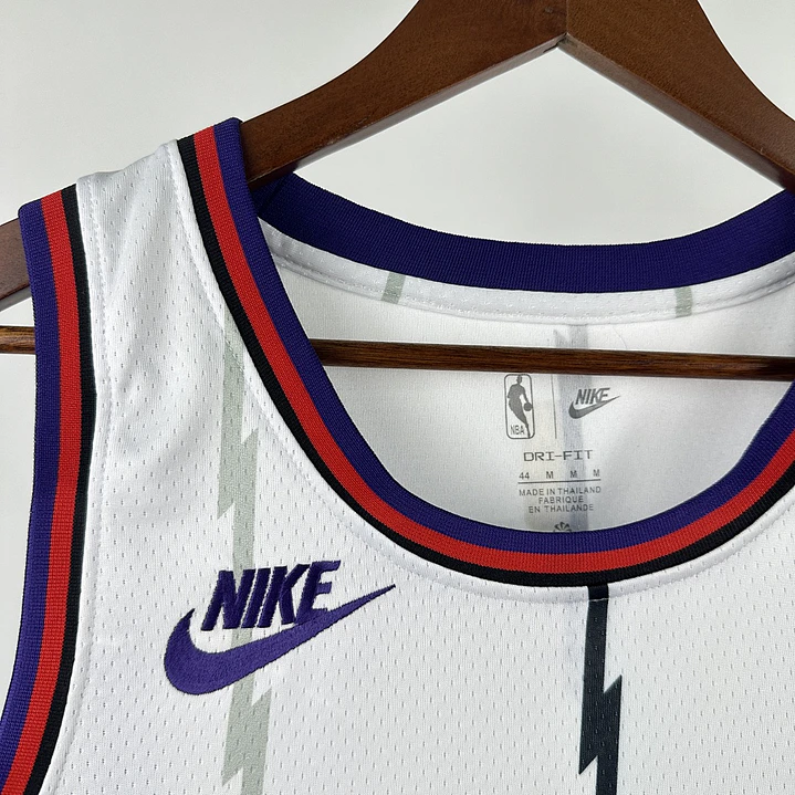 Camisa NBA Toronto Raptors Retrô Branca - Carter Nº15 4