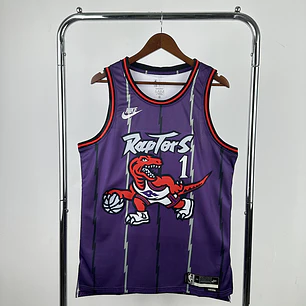Camisa NBA Toronto Raptors Retrô Roxa - McGrady Nº1
