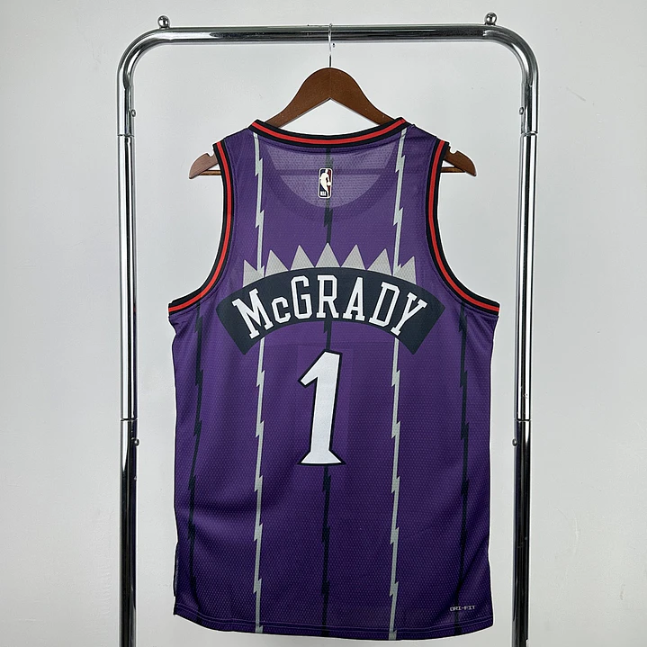 Camisa NBA Toronto Raptors Retrô Roxa - McGrady Nº1 2
