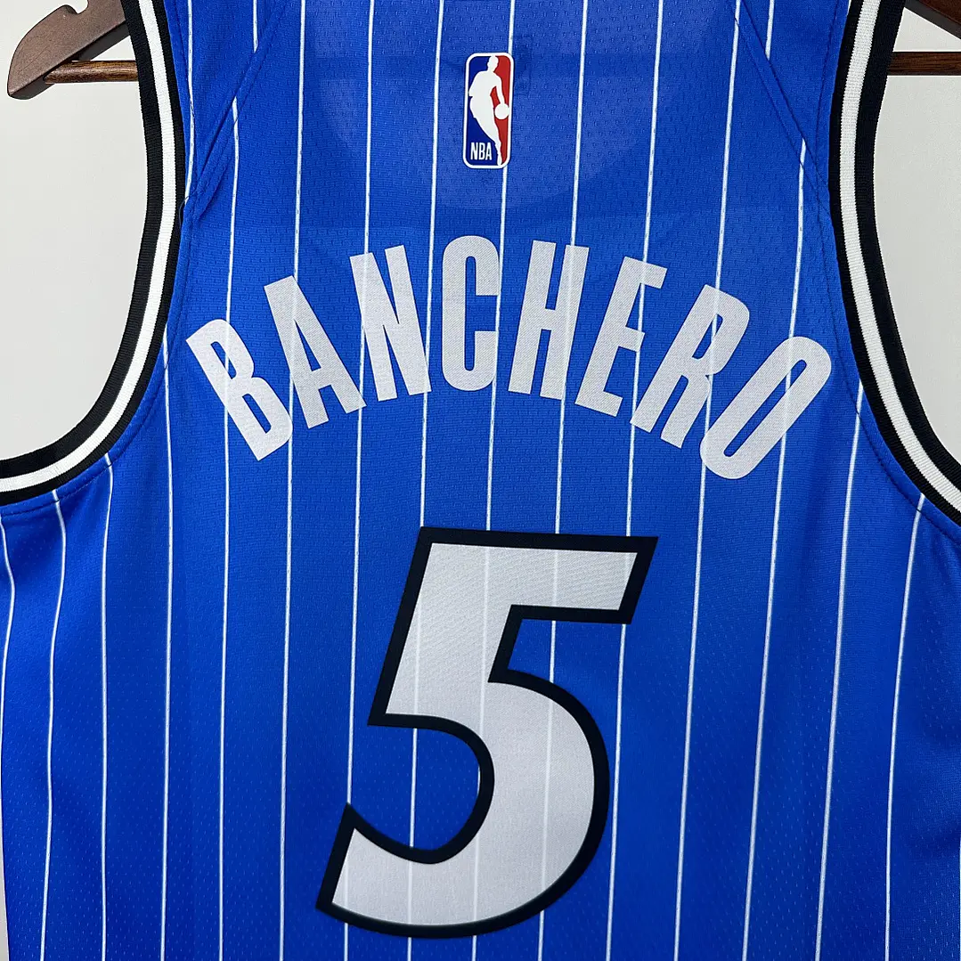 Camisa NBA Orlando Magic Fora Azul - Banchero Nº5 6