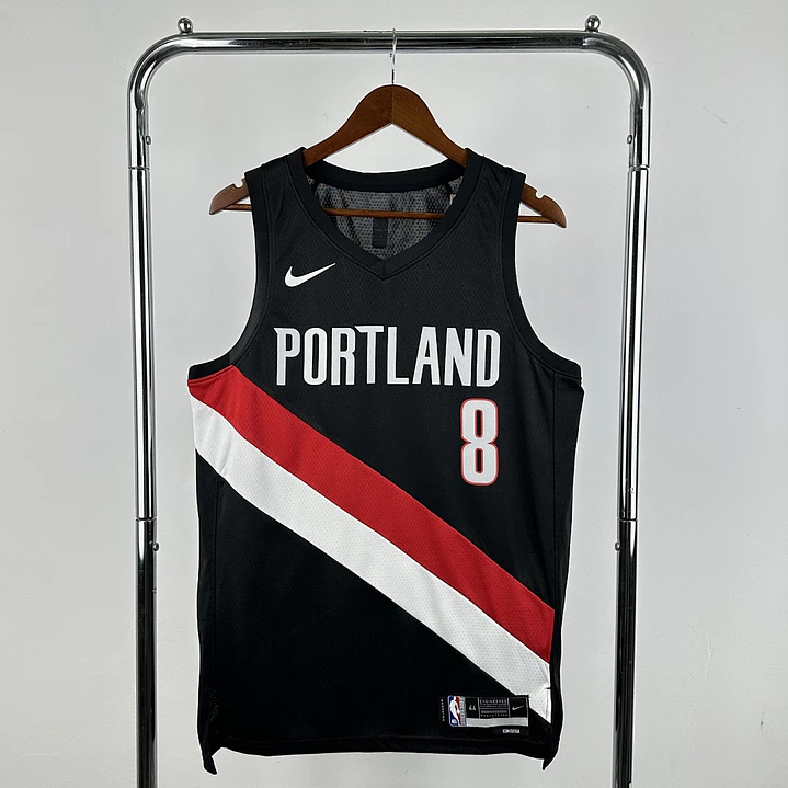 Camisa NBA Portland Trail Blazers Fora Preta - Avdija Nº8 1