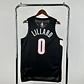 Camisa NBA Portland Trail Blazers Fora Preta - Lillard Nº0 - Thumbnail 2