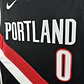 Camisa NBA Portland Trail Blazers Fora Preta - Lillard Nº0 - Thumbnail 5