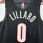 Camisa NBA Portland Trail Blazers Fora Preta - Lillard Nº0 - Thumbnail 6