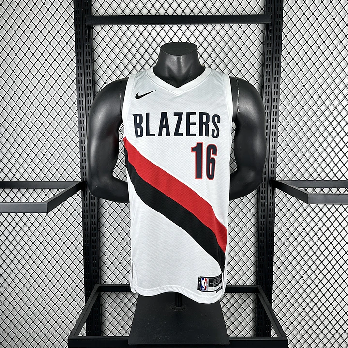 Camisa NBA Portland Trail Blazers Casa Branca - Nº16 3