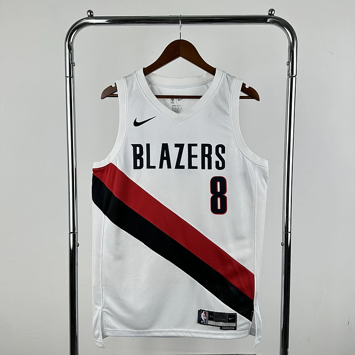 Camisa NBA Portland Trail Blazers Casa Branca - Avdija Nº8 1