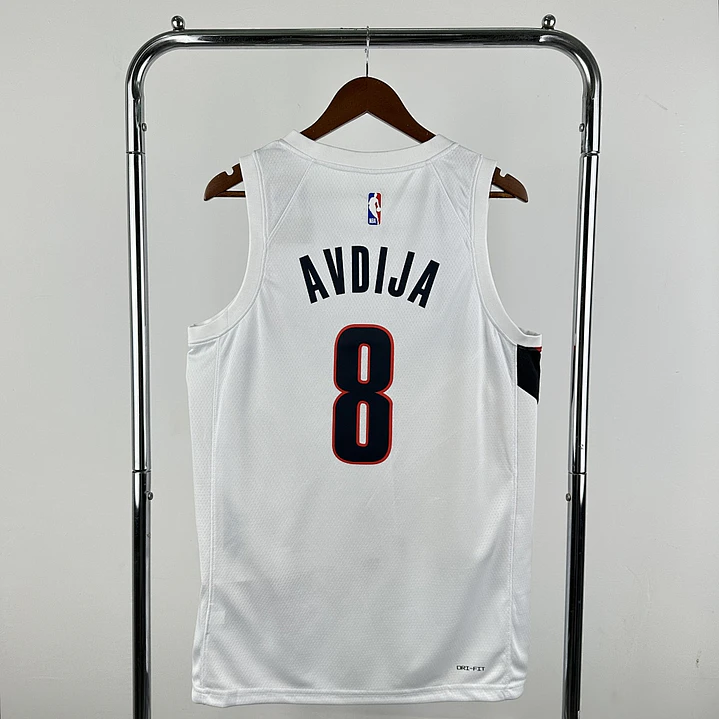 Camisa NBA Portland Trail Blazers Casa Branca - Avdija Nº8 2