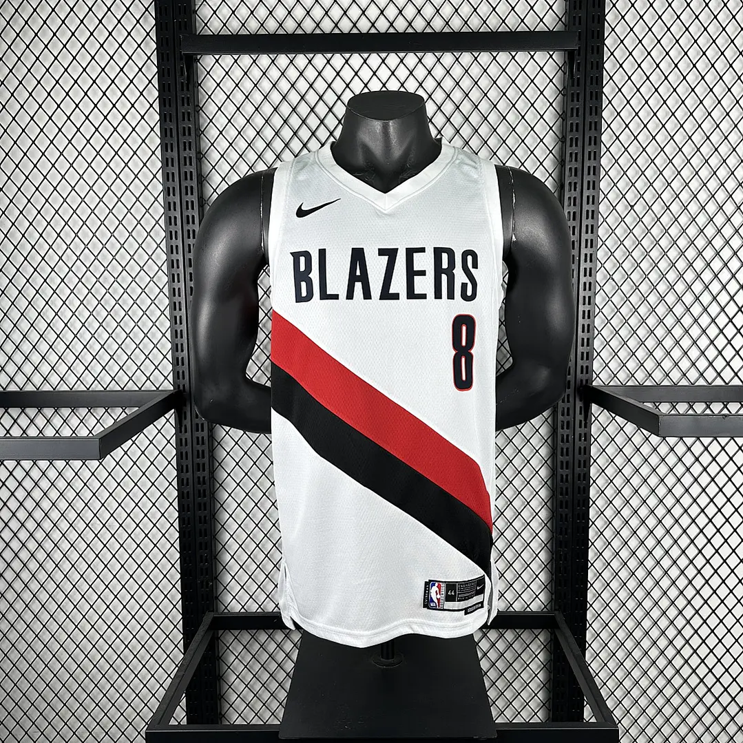 Camisa NBA Portland Trail Blazers Casa Branca - Avdija Nº8 3