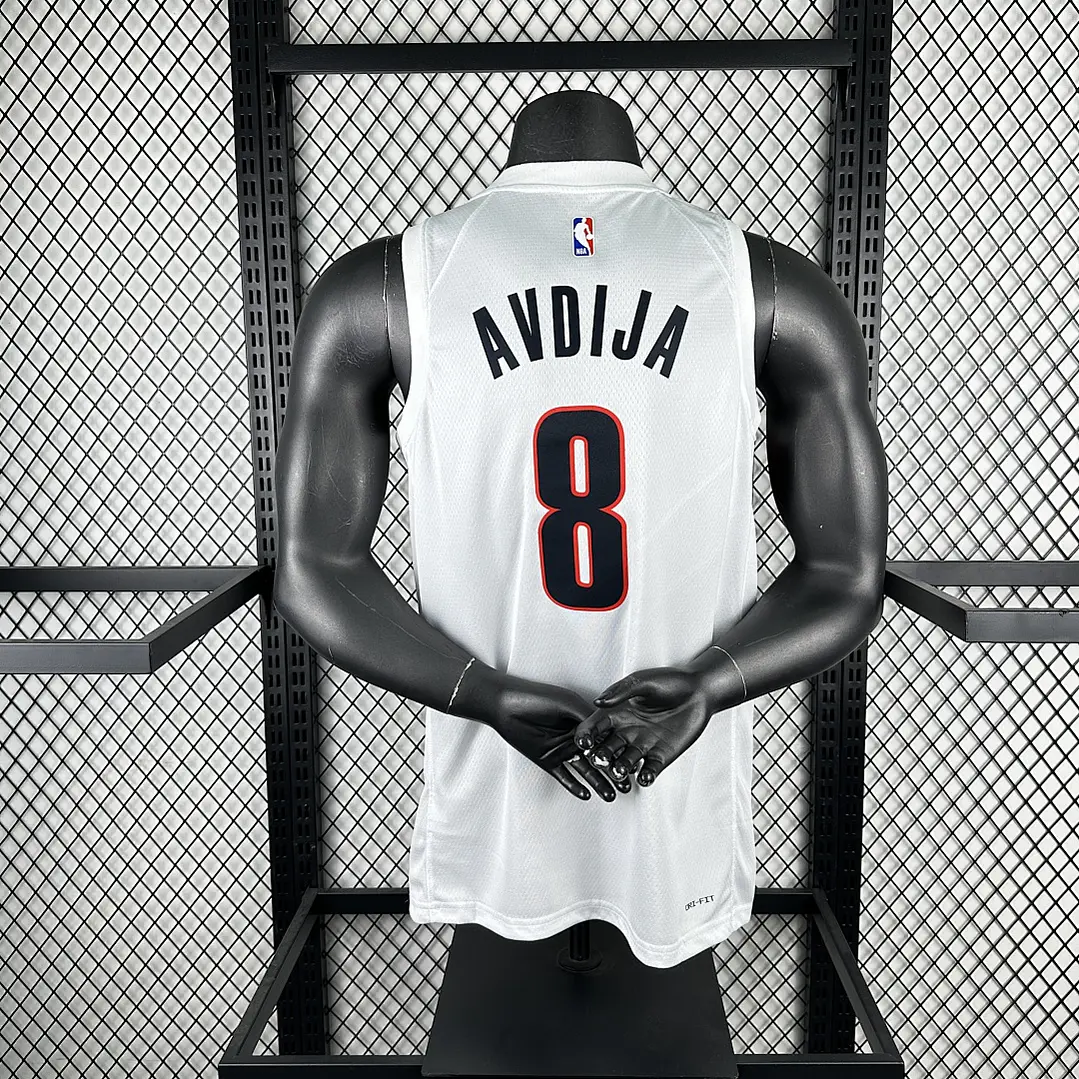 Camisa NBA Portland Trail Blazers Casa Branca - Avdija Nº8 4