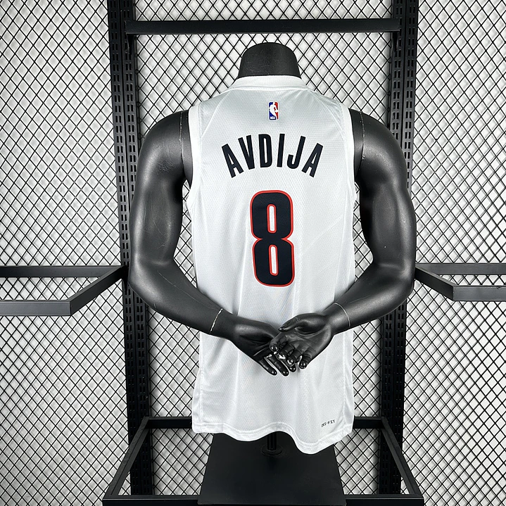 Camisa NBA Portland Trail Blazers Casa Branca - Avdija Nº8 4
