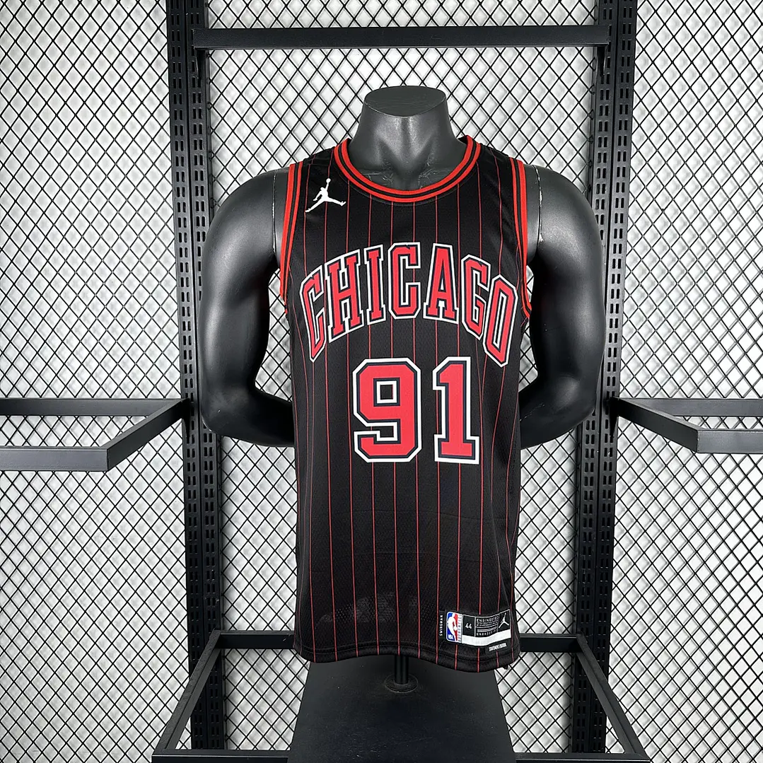 Camisa NBA Chicago Bulls Edição Jordan Statement - Rodman Nº91 3