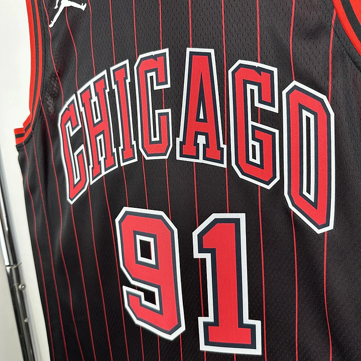 Camisa NBA Chicago Bulls Edição Jordan Statement - Rodman Nº91 5