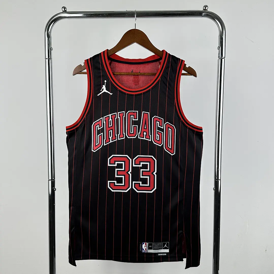 Camisa NBA Chicago Bulls Edição Jordan Statement - Pippen Nº33 1