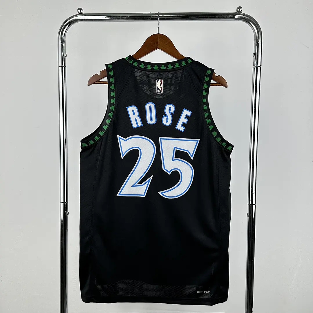 Camisa NBA Minnesota Timberwolves Retrô - Rose Nº25 2