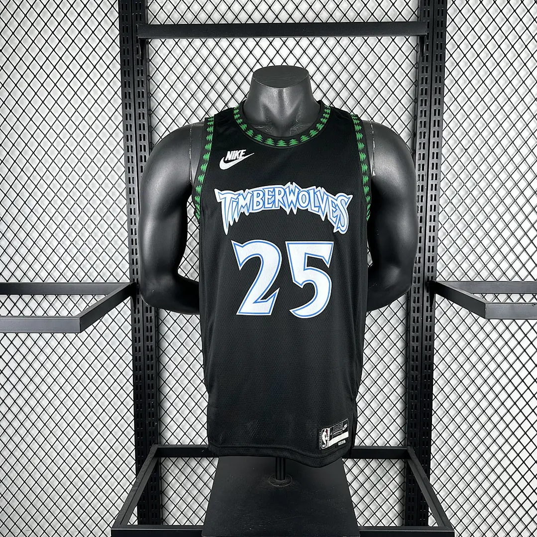 Camisa NBA Minnesota Timberwolves Retrô - Rose Nº25 3