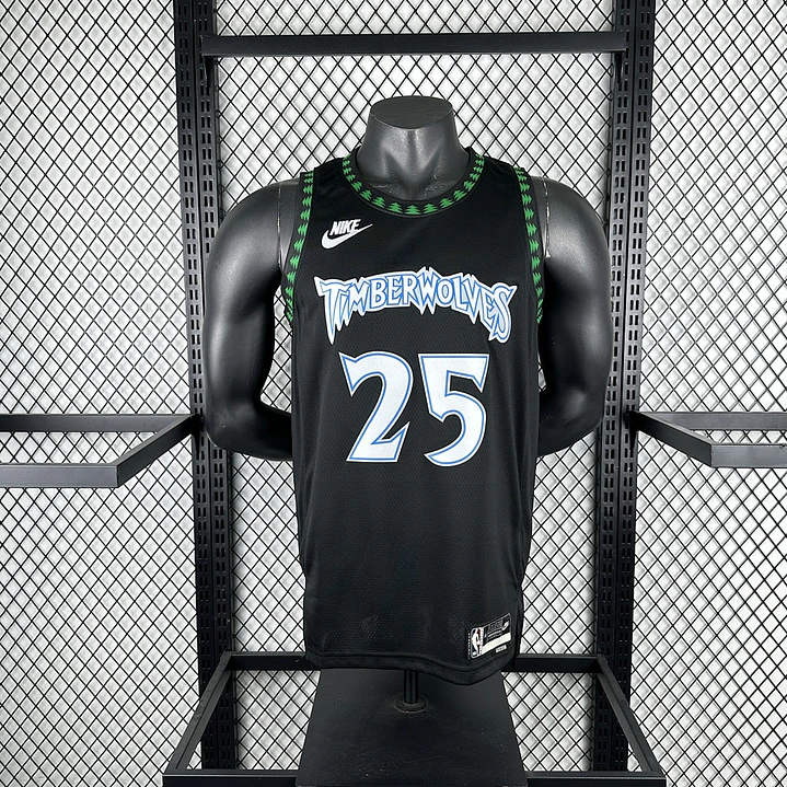 Camisa NBA Minnesota Timberwolves Retrô - Rose Nº25 3