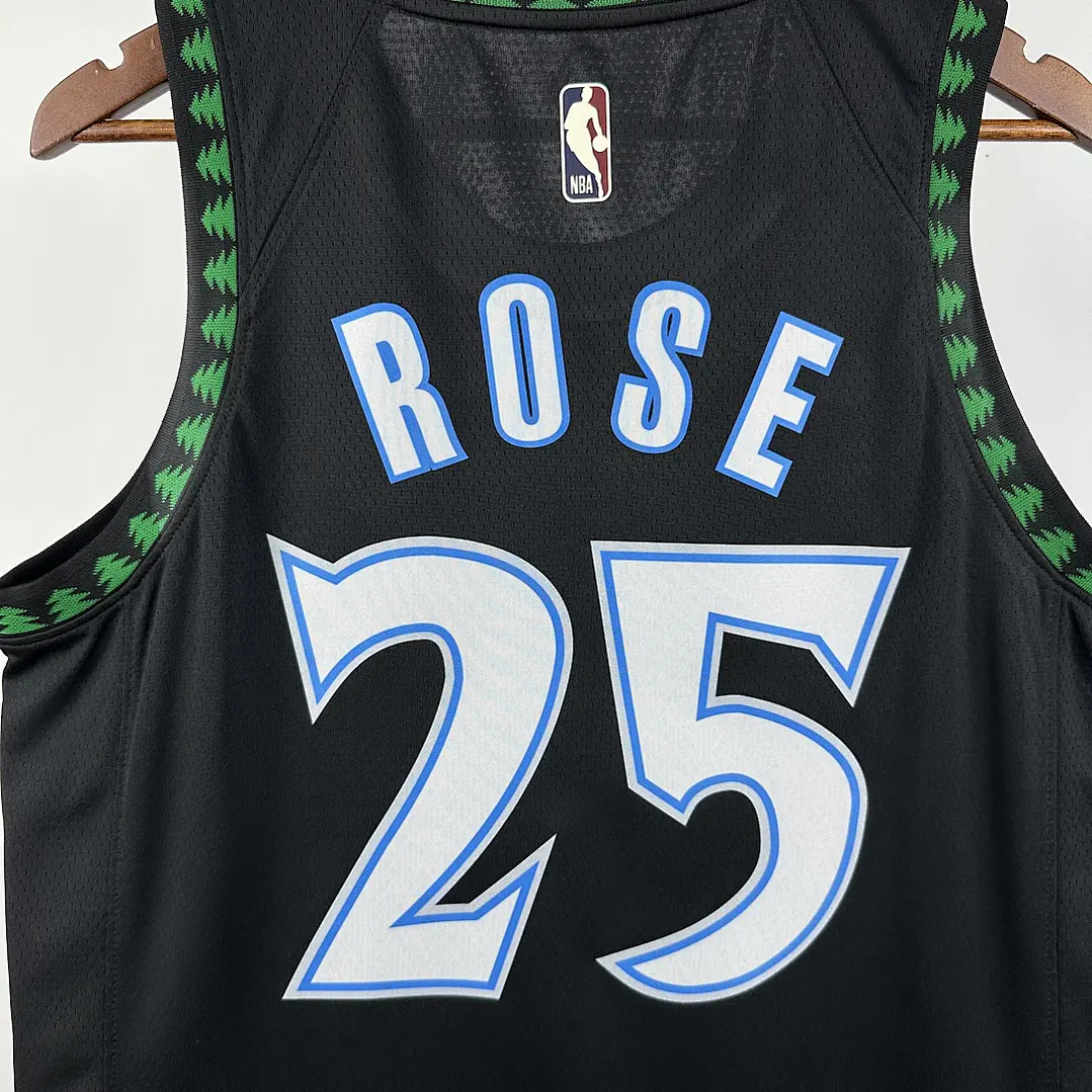 Camisa NBA Minnesota Timberwolves Retrô - Rose Nº25 6