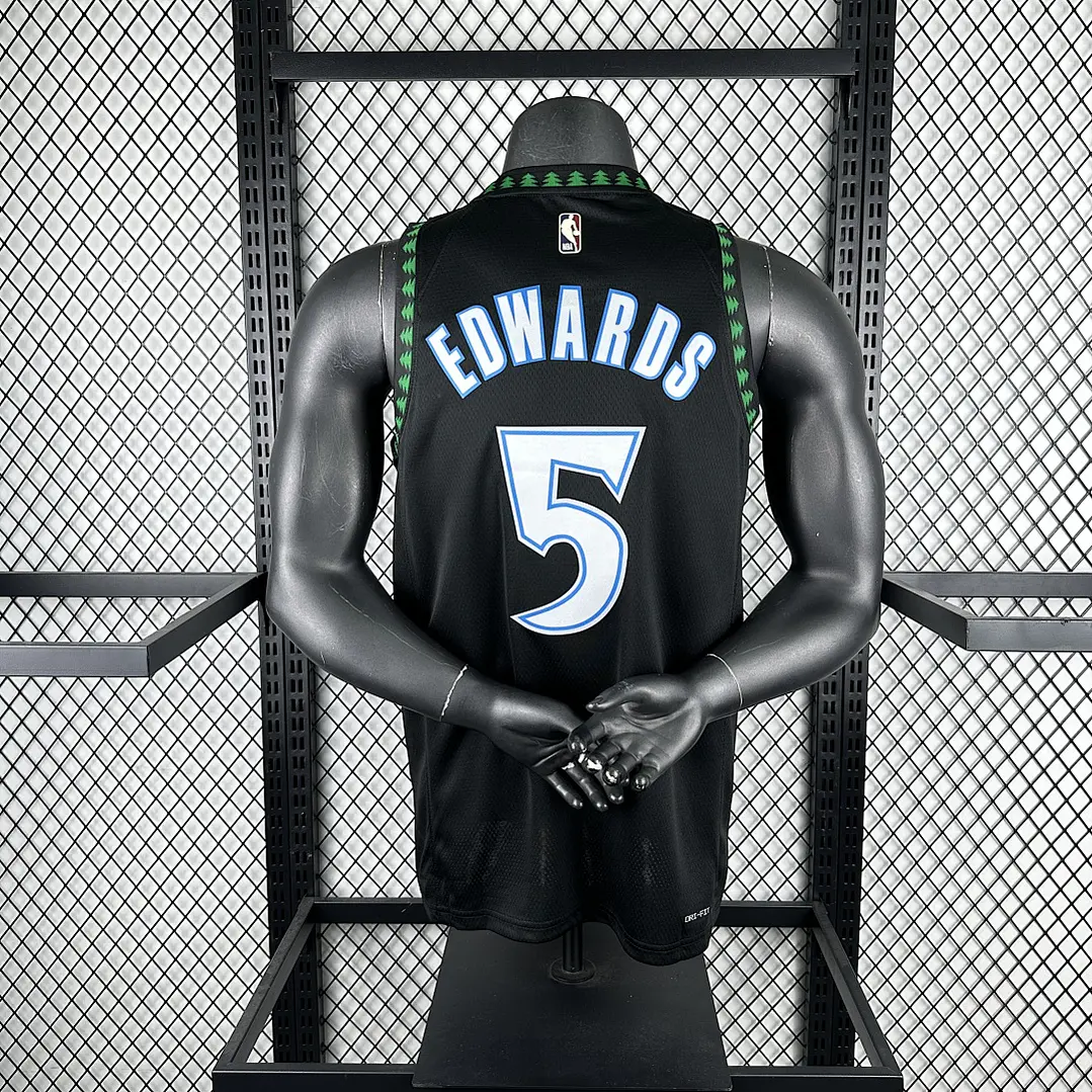 Camisa NBA Minnesota Timberwolves Retrô - Edwards Nº5 4