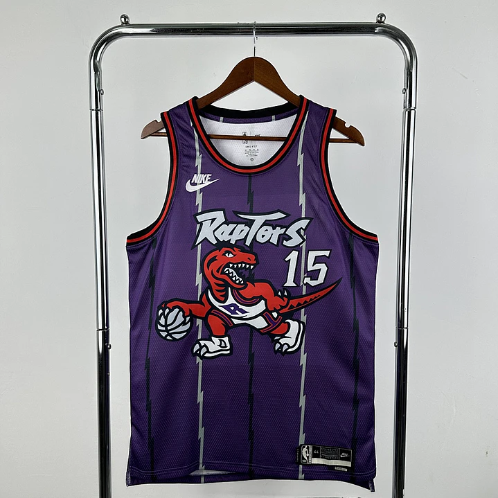 Camisa NBA Toronto Raptors Retrô Roxa - Carter Nº15 1